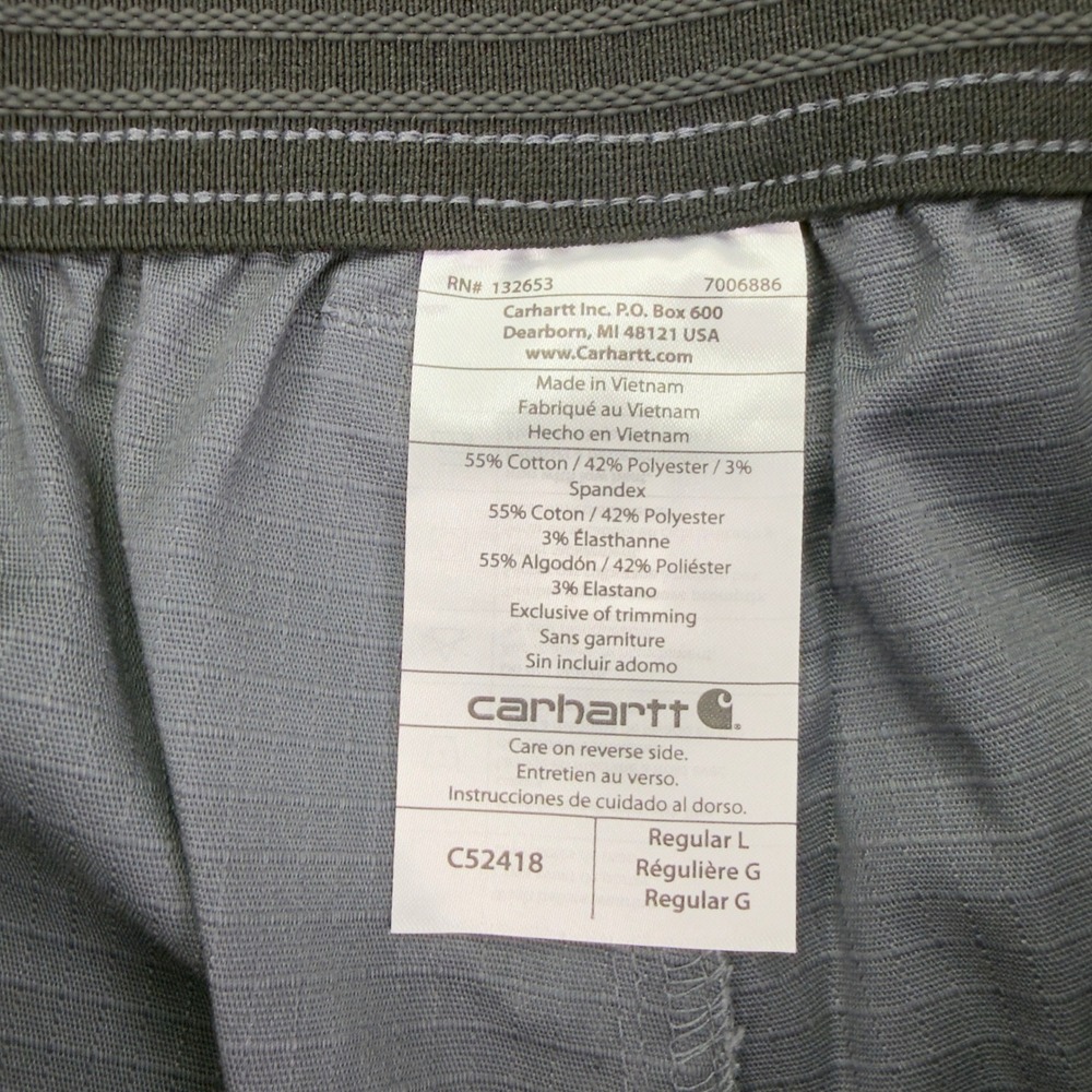 Carhartt Rugged Flex RSCU Modern Ripstop Cargo Pants Womens Large Regular Grey - Picture 6 of 11